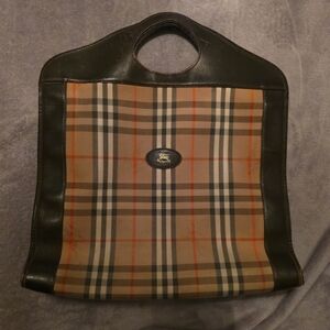 Burberry Check Monogram Tote